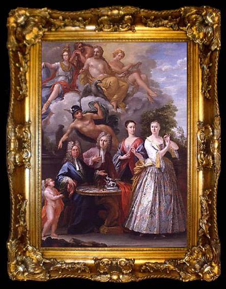 framed  Giuseppe Grisoni The Talman family by Grisoni, ta009-2